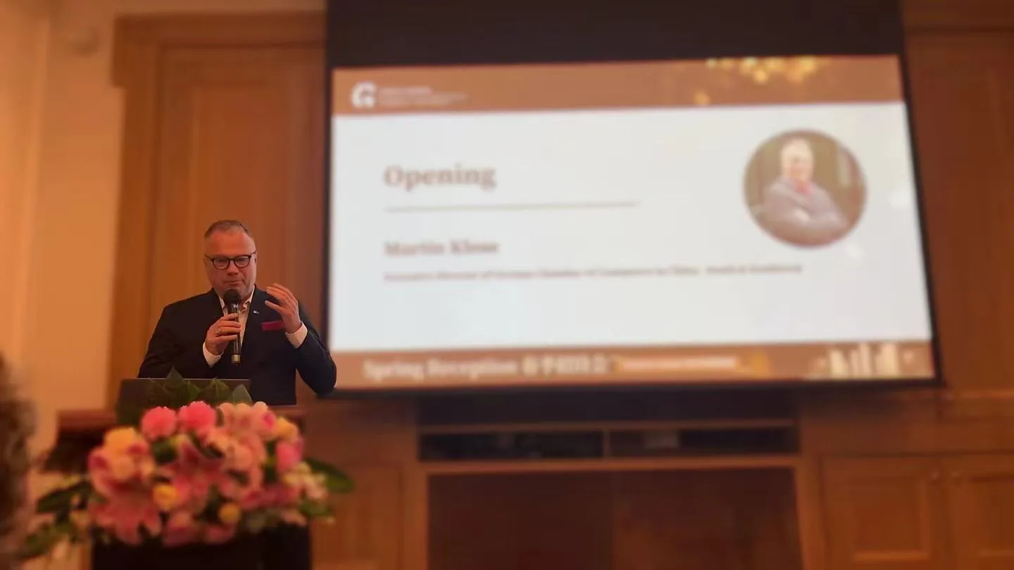 Martin Klose opens the German Chamber Economic Outlook 2024 – Shenzhen Edition
