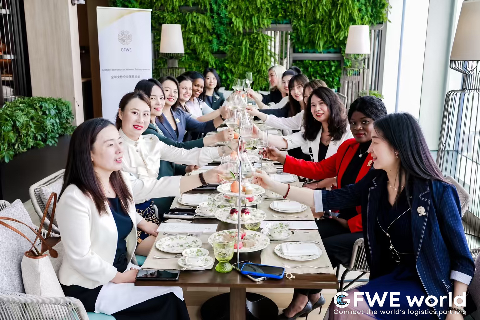 A toast at the afternoon-tea table